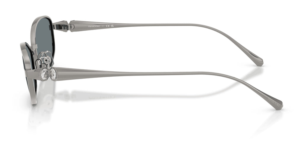 Lunettes de soleil Swarovski SK7042 40096G Gunmetal - vue de côté