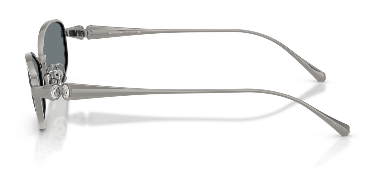 Lunettes de soleil Swarovski SK7042 40096G Gunmetal - vue de côté