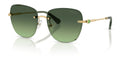 Lunettes de soleil Swarovski SK7043 40172A Or - vue trois-quarts