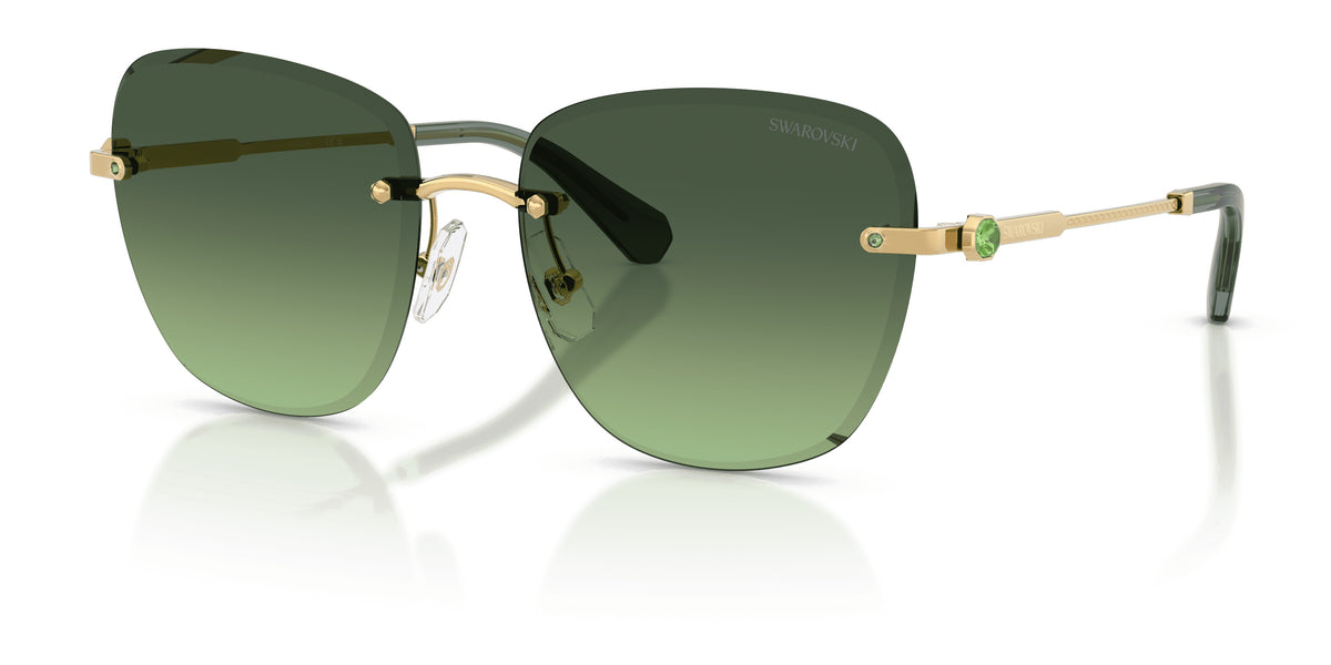 Lunettes de soleil Swarovski SK7043 40172A Or - vue trois-quarts