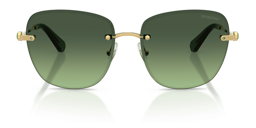 Lunettes de soleil Swarovski SK7043 40172A Or - vue de face