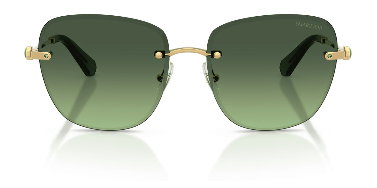 Lunettes de soleil Swarovski SK7043 40172A Or - vue de face
