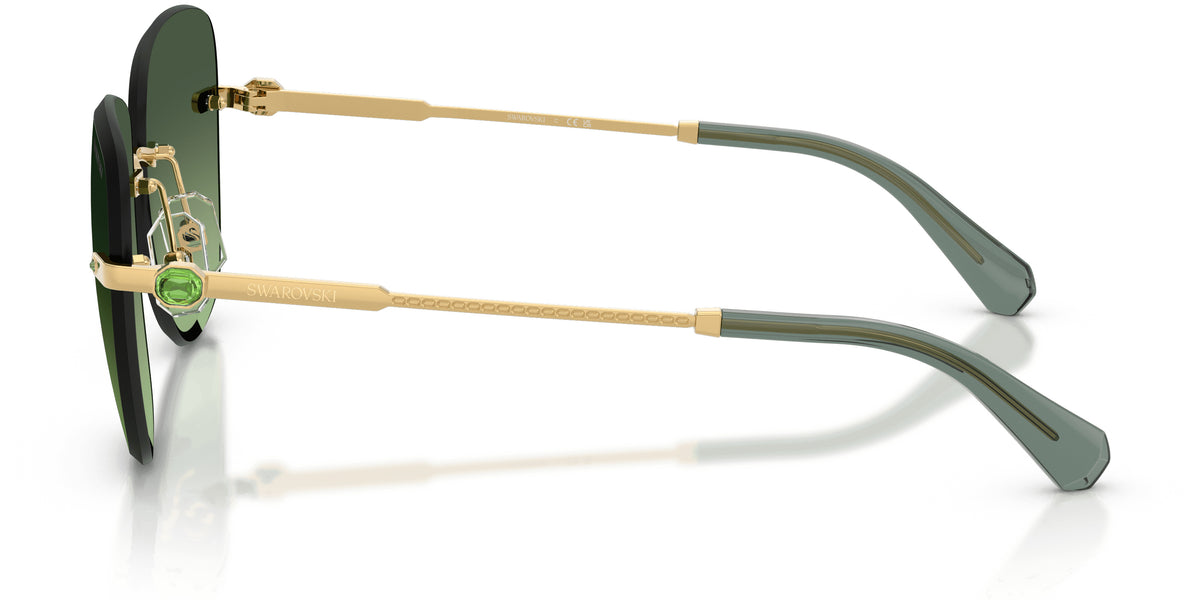 Lunettes de soleil Swarovski SK7043 40172A Or - vue de côté
