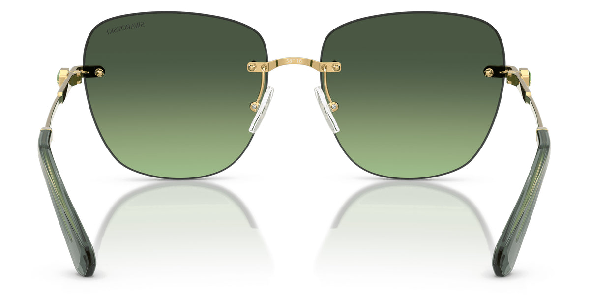 Lunettes de soleil Swarovski SK7043 40172A Or - vue arrière