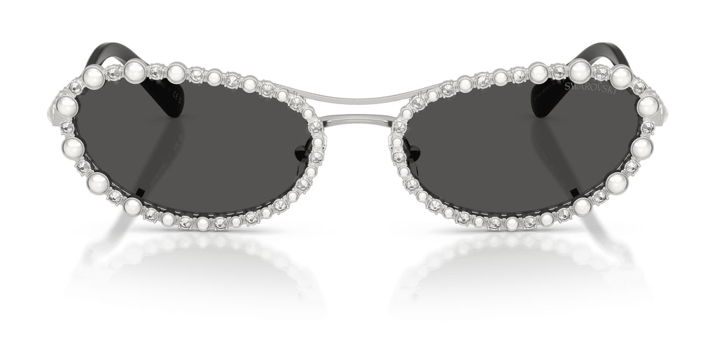Lunettes de soleil Swarovski SK7044 400187 Argent - vue de face