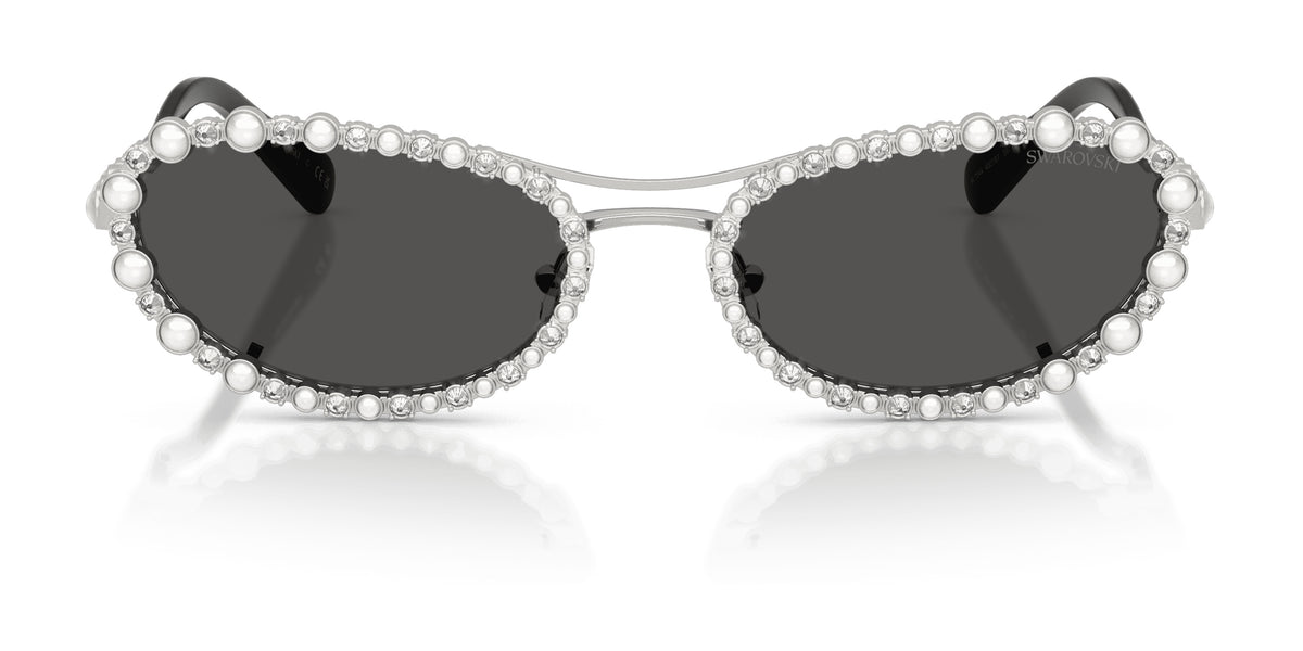 Lunettes de soleil Swarovski SK7044 400187 Argent - vue de face