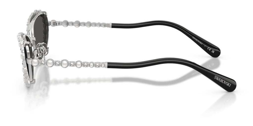 Lunettes de soleil Swarovski SK7044 400187 Argent - vue de côté