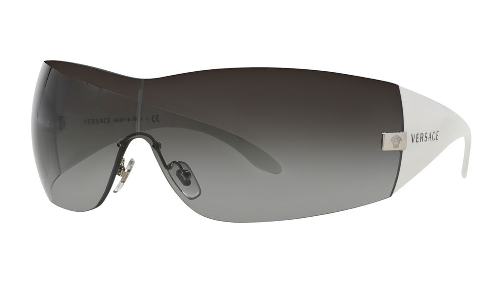 Lunettes de soleil Versace VE2054 10008G – Argent – vue de trois quarts.