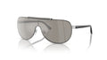Lunettes de soleil Versace VE2140 10006G – Argent – vue de trois quarts.