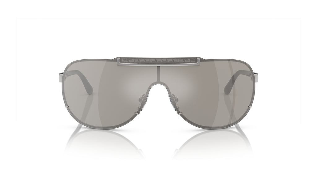 Lunettes de soleil Versace VE2140 10006G – Argent – vue de face.