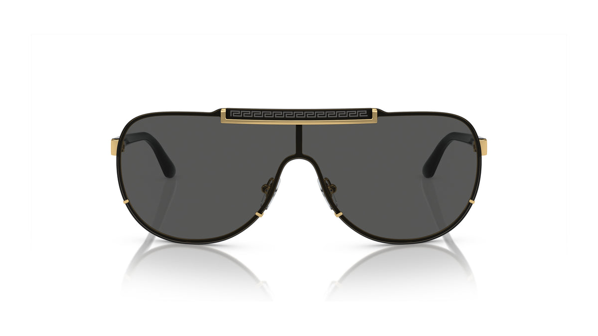 Lunettes de soleil Versace VE2140 100287 – Or – vue de face.