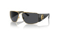 Lunettes de soleil Versace VE2163 100287 – Or – vue de trois quarts.