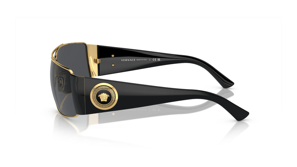 Lunettes de soleil Versace VE2163 100287 – Or – vue de profil.