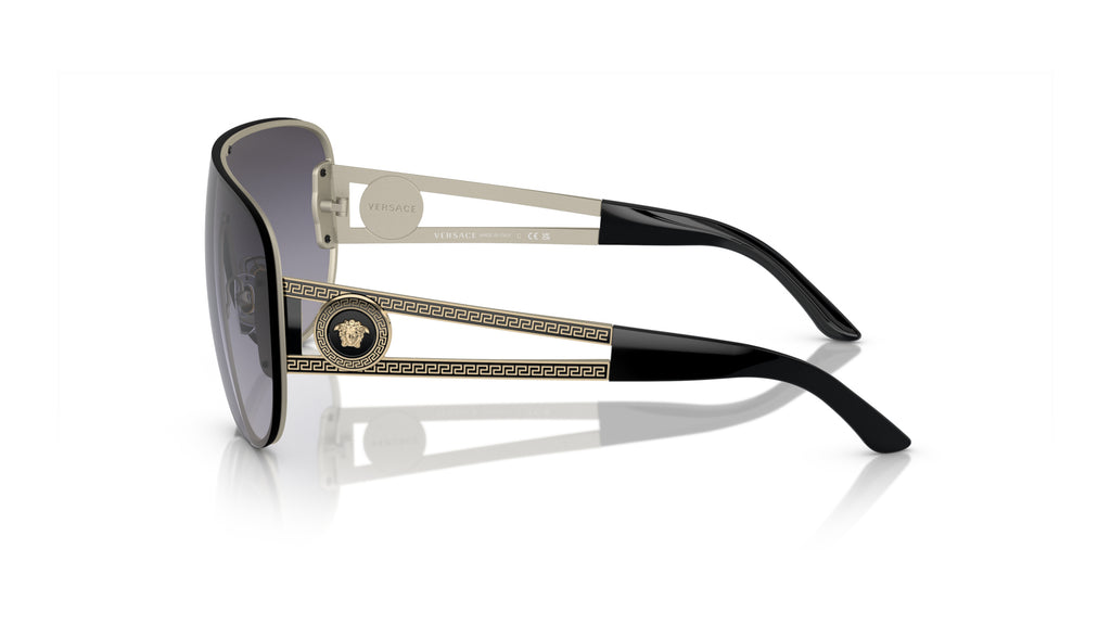Lunettes de soleil Versace VE2166 12528G – Or Pâle – vue de profil.