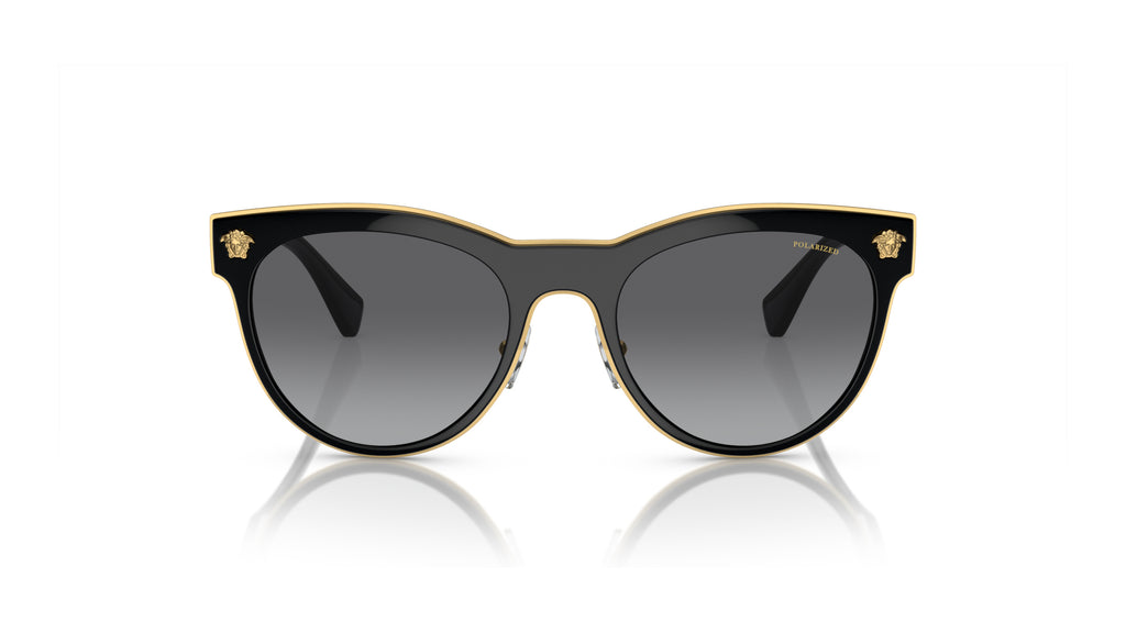 Lunettes de soleil Versace VE2198 1002T3 – Noir – vue de face.