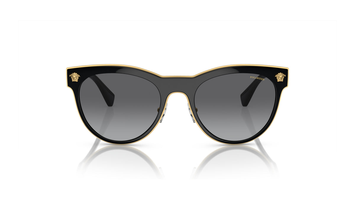 Lunettes de soleil Versace VE2198 1002T3 – Noir – vue de face.