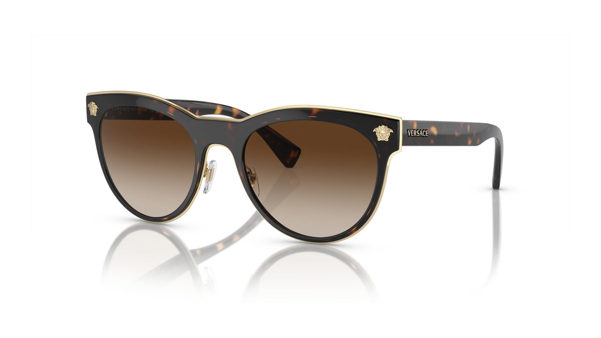 Lunettes de soleil Versace VE2198 125213 – Havane – vue de trois quarts.