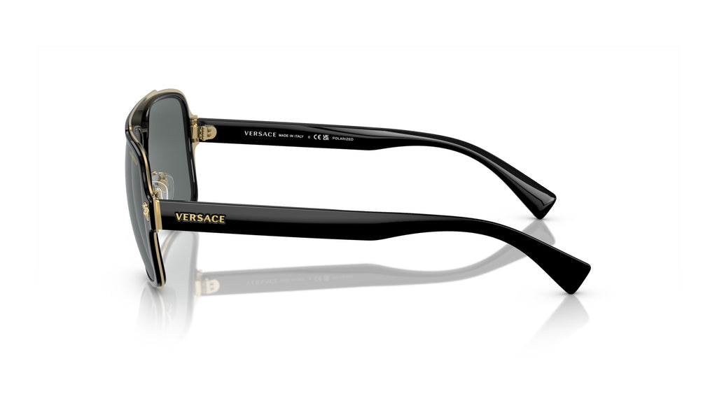Lunettes de soleil Versace VE2199 100281 – Noir – vue de profil.