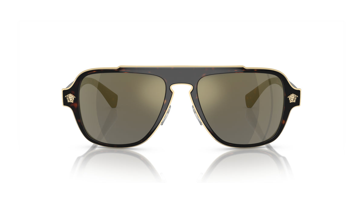 Lunettes de soleil Versace VE2199 12524T – Havane – vue de face.