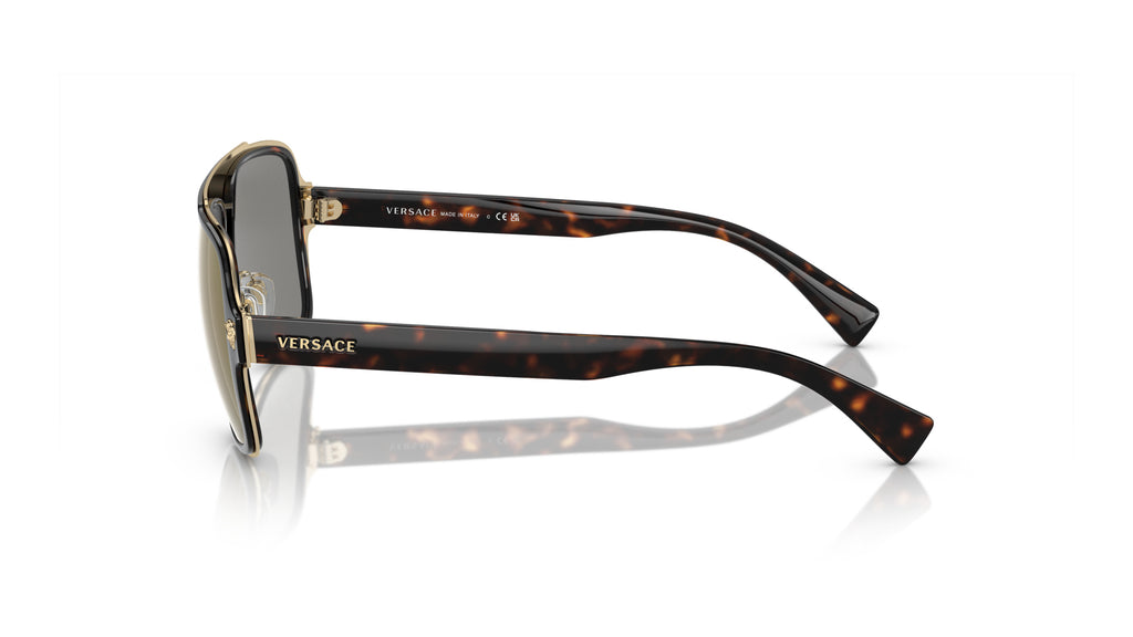 Lunettes de soleil Versace VE2199 12524T – Havane – vue de profil.