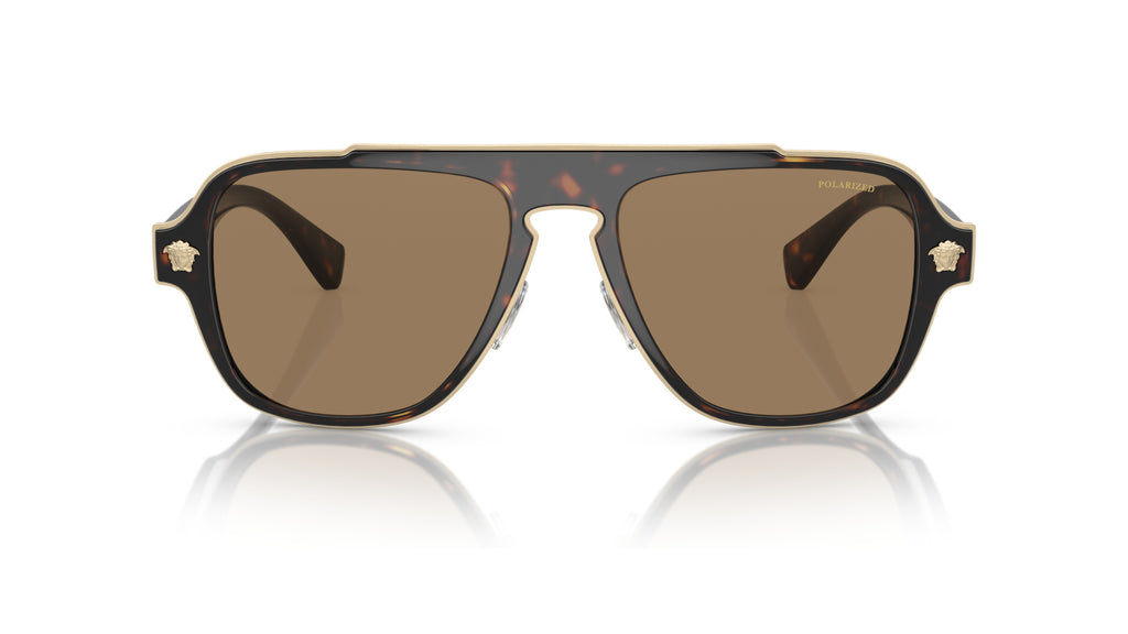 Lunettes de soleil Versace VE2199 1252LA – Havane – vue de face.