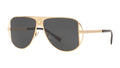 Lunettes de soleil Versace VE2212 100287 – Or – vue de trois quarts.
