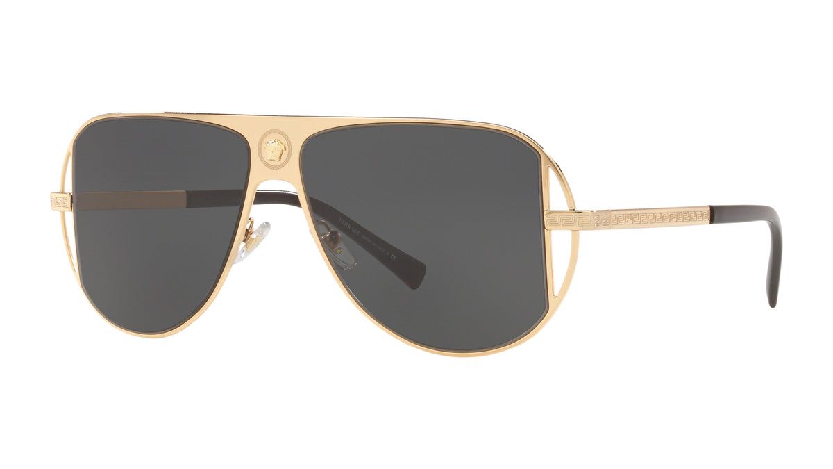 Lunettes de soleil Versace VE2212 100287 – Or – vue de trois quarts.