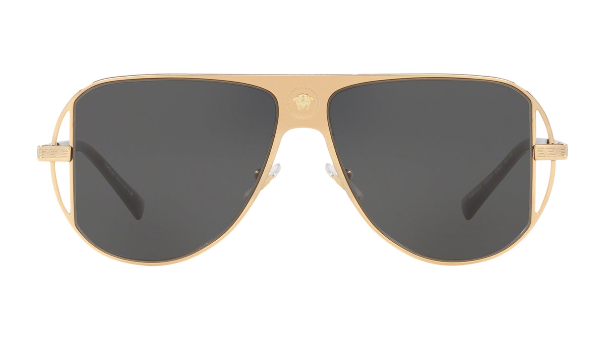 Lunettes de soleil Versace VE2212 100287 – Or – vue de face.