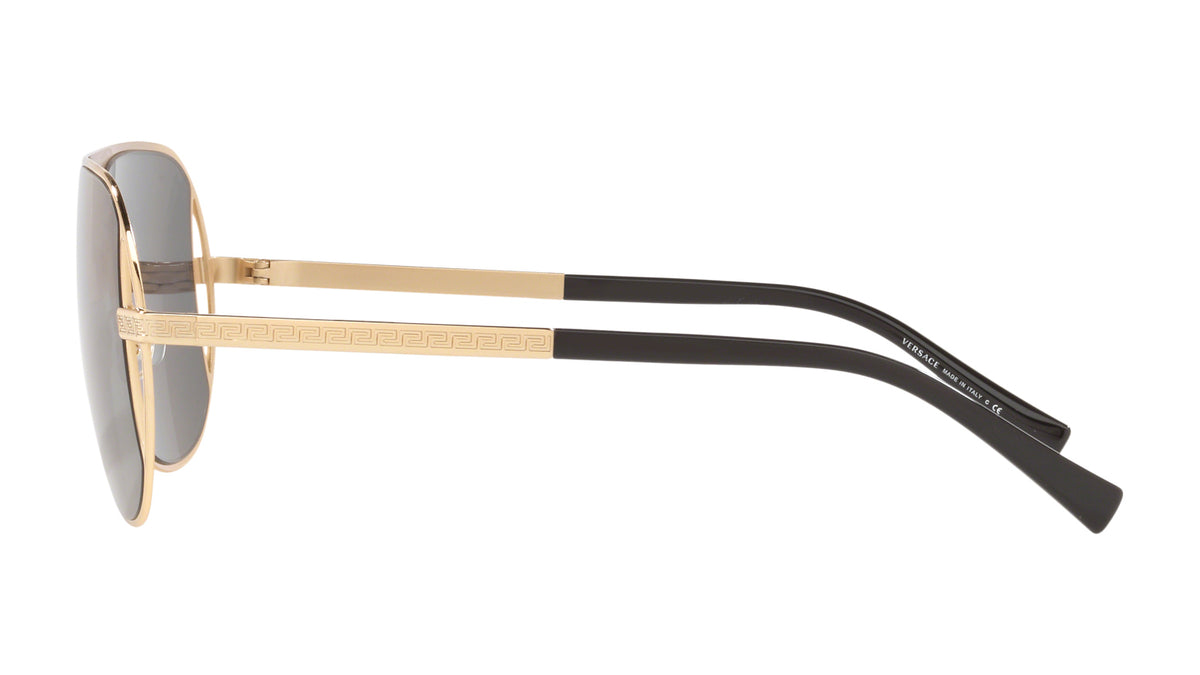 Lunettes de soleil Versace VE2212 100287 – Or – vue de profil.