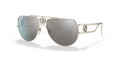 Lunettes de soleil Versace VE2225 12526G – Or Pâle – vue de trois quarts.