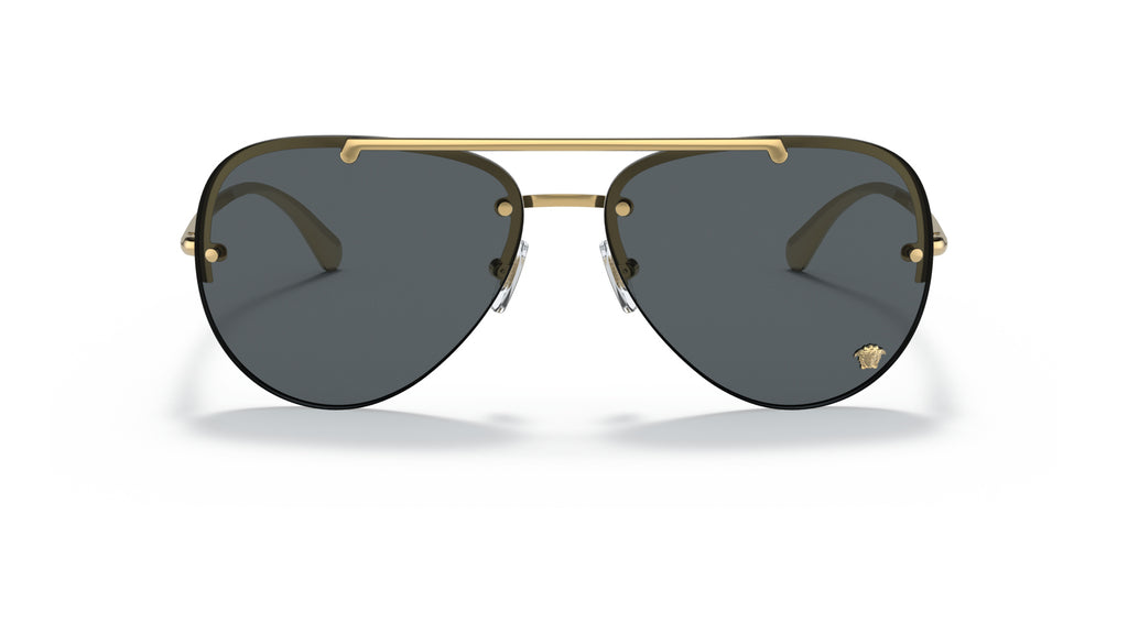 Lunettes de soleil Versace VE2231 100287 – Or – vue de face.