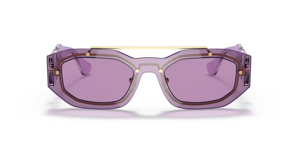 Lunettes de soleil Versace VE2235 100284 – Violet – vue de face.
