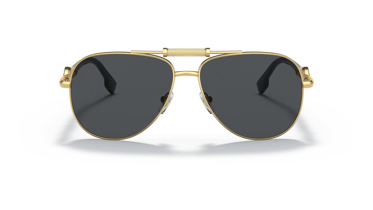 Lunettes de soleil Versace VE2236 100287 – Or – vue de face.
