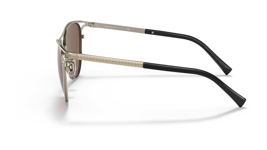 Lunettes de soleil Versace VE2237 125273 – Or Pâle – vue de profil.
