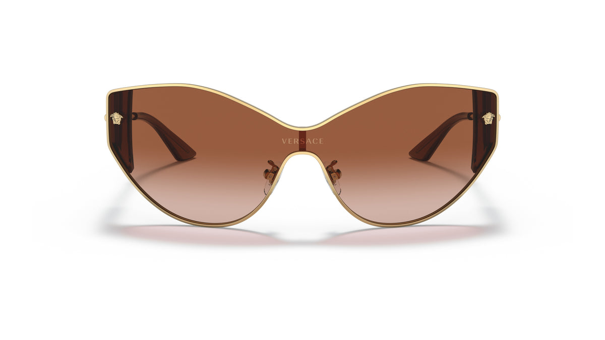 Lunettes de soleil Versace VE2239 100213 – Or – vue de face.