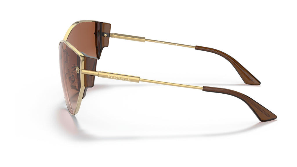 Lunettes de soleil Versace VE2239 100213 – Or – vue de profil.