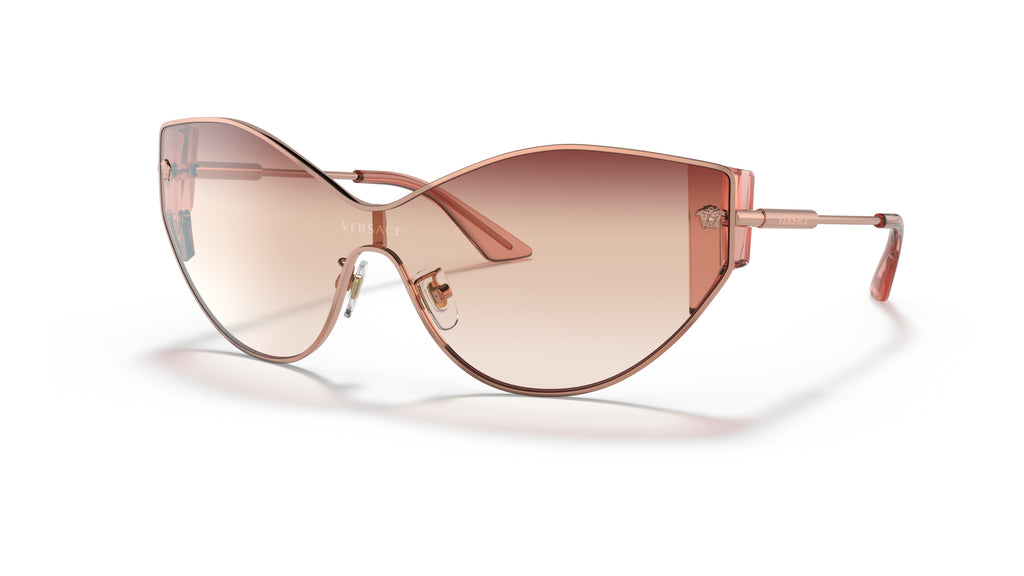 Lunettes de soleil Versace VE2239 14120P – Or Rose – vue de trois quarts.