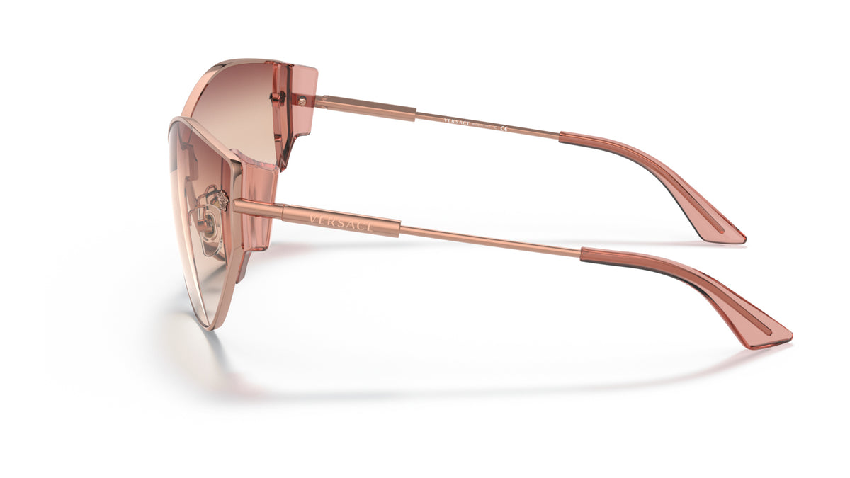 Lunettes de soleil Versace VE2239 14120P – Or Rose – vue de profil.