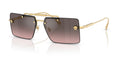 Lunettes de soleil Versace VE2245 100258 – Or – vue de trois quarts.
