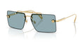 Lunettes de soleil Versace VE2245 100280 – Or – vue de trois quarts.