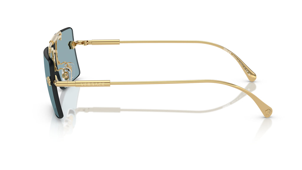Lunettes de soleil Versace VE2245 100280 – Or – vue de profil.