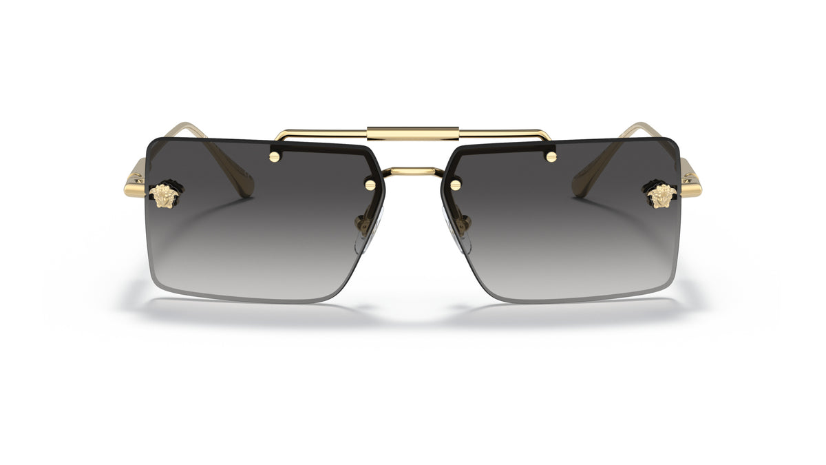 Lunettes de soleil Versace VE2245 10028G – Or – vue de face.