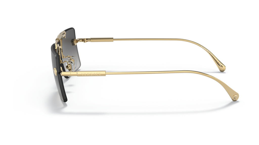 Lunettes de soleil Versace VE2245 10028G – Or – vue de profil.