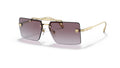 Lunettes de soleil Versace VE2245 10028H – Or – vue de trois quarts.