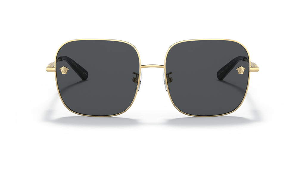 Lunettes de soleil Versace VE2246D 100287 – Or – vue de face.