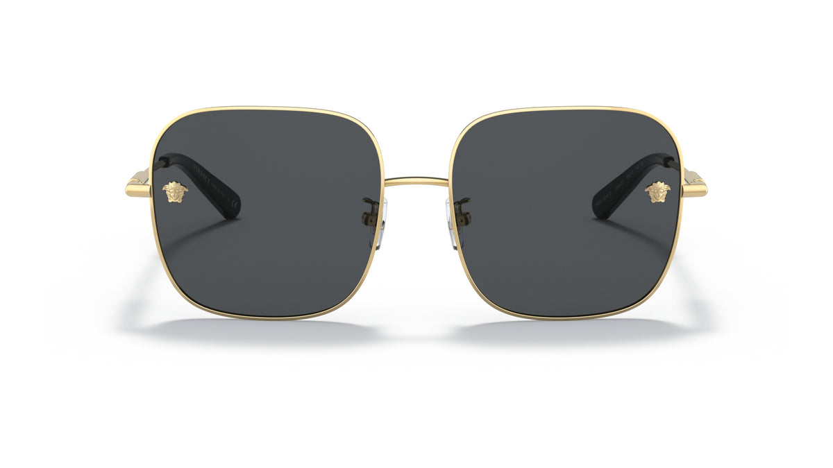Lunettes de soleil Versace VE2246D 100287 – Or – vue de face.