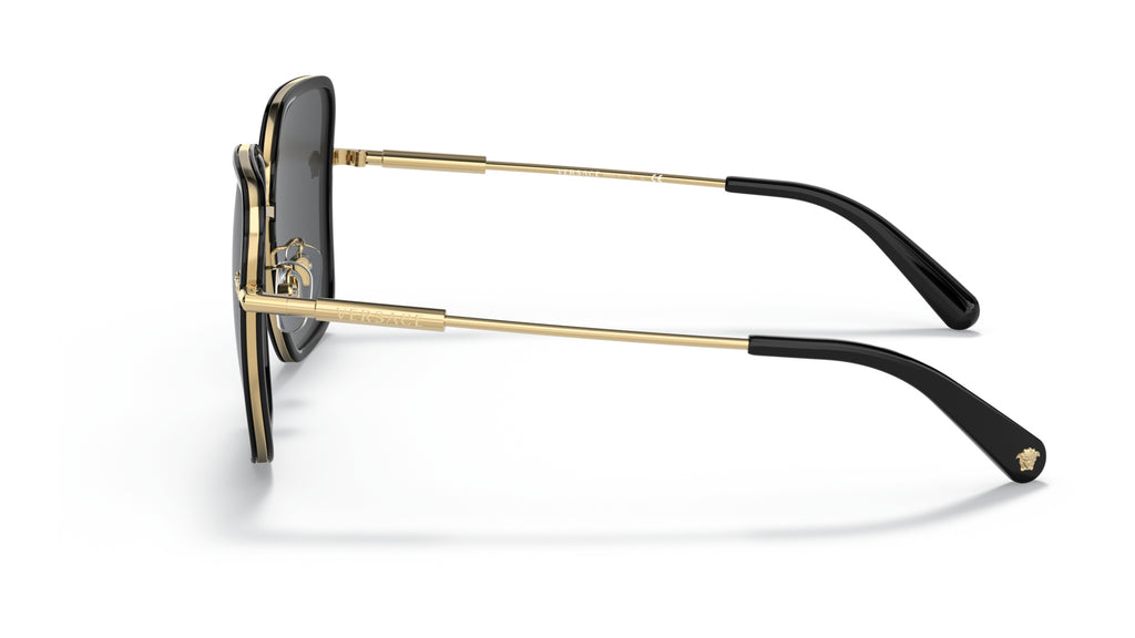 Lunettes de soleil Versace VE2247D 143887 – Noir – vue de profil.