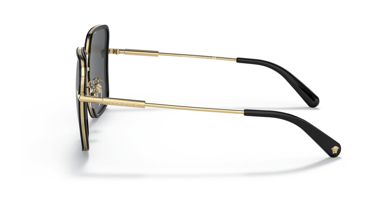 Lunettes de soleil Versace VE2247D 143887 – Noir – vue de profil.
