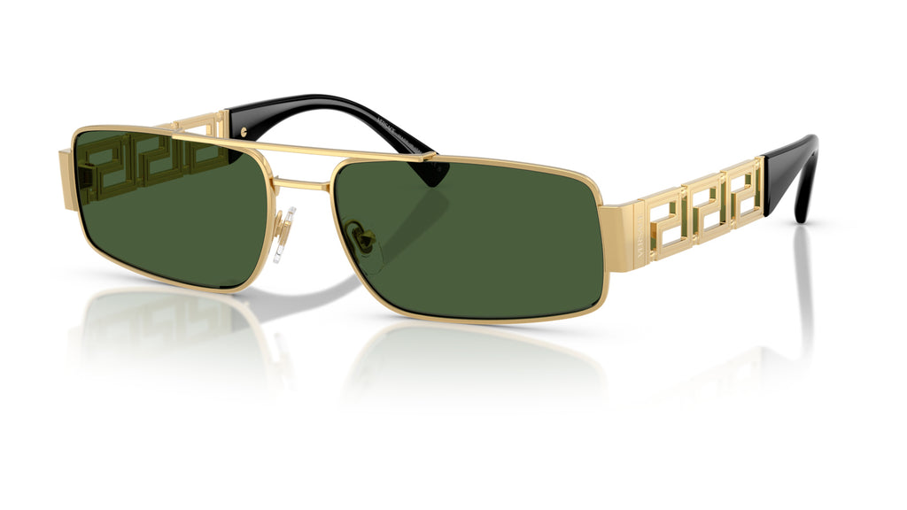 Lunettes de soleil Versace VE2257 100271 – Or – vue de trois quarts.