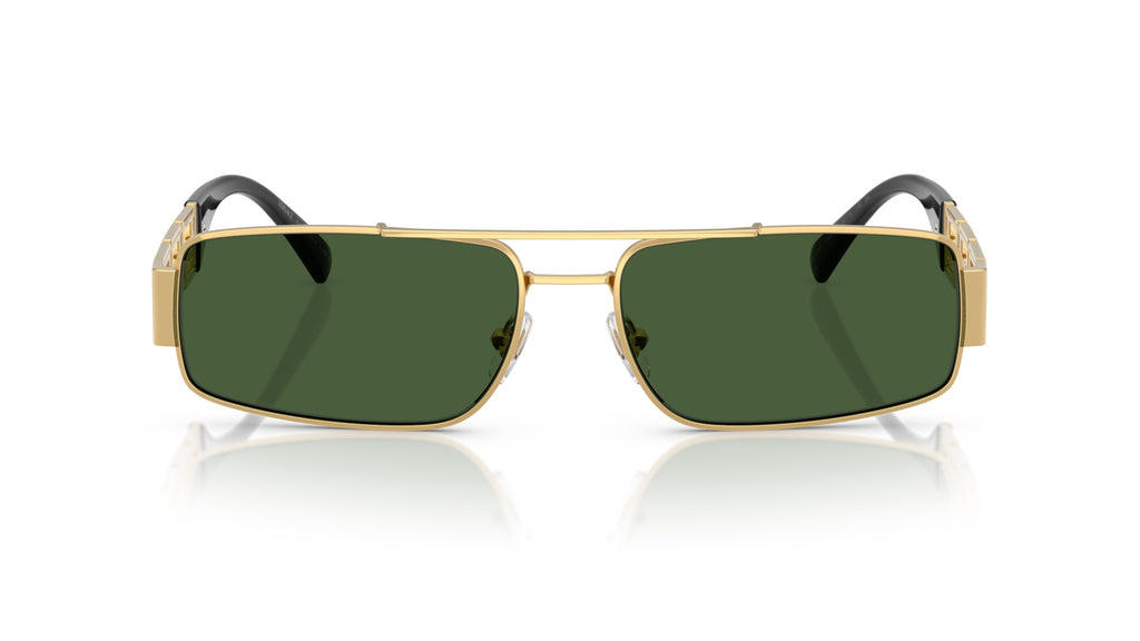 Lunettes de soleil Versace VE2257 100271 – Or – vue de face.